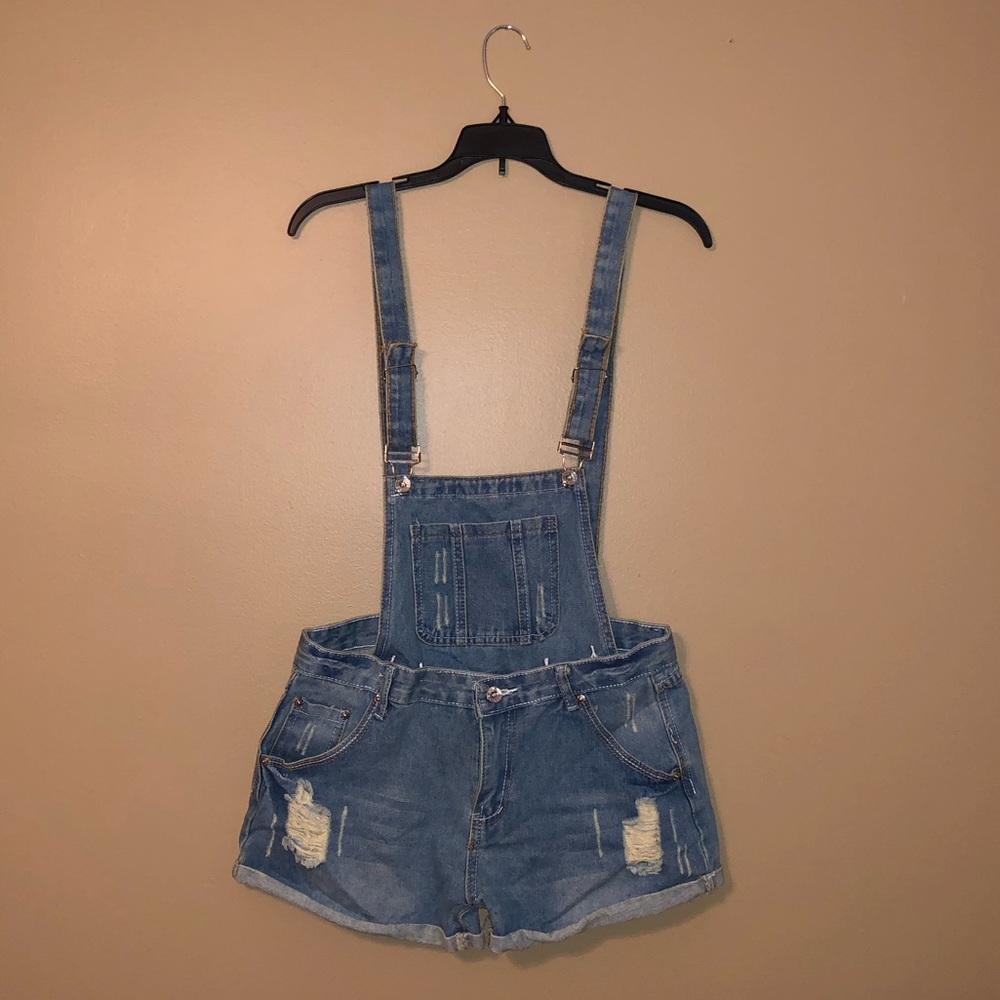 Women’s 2 in 1 Overalls/Shorts